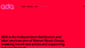 What Ada-music.com website looks like in 2024 