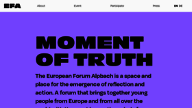 What Alpbach.org website looks like in 2024 
