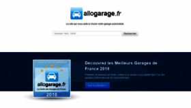What Allogarage.fr website looks like in 2024 