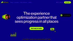 What Abtasty.com website looks like in 2024 