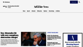 What Advocate-news.com website looks like in 2024 