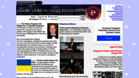 What Americanhungarianfederation.org website looks like in 2024 