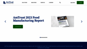 What Amtrustfinancial.com website looks like in 2024 