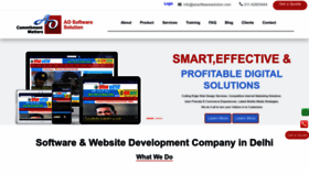 What Aosoftwaresolution.com website looks like in 2024 