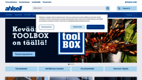 What Ahlsell.fi website looks like in 2024 