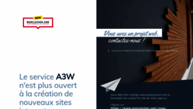 What A3w.fr website looks like in 2024 