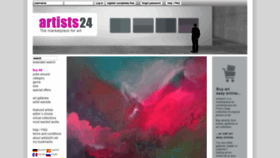 What Artists.de website looks like in 2024 