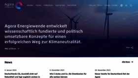 What Agora-energiewende.de website looks like in 2024 
