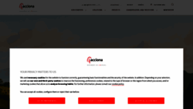 What Acciona.com website looks like in 2024 