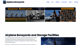 What Airplaneboneyards.com website looks like in 2024 