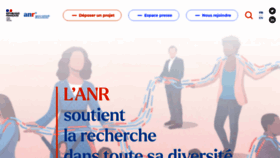 What Agence-nationale-recherche.fr website looks like in 2024 