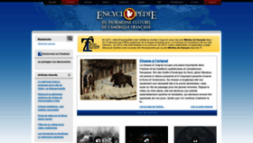 What Ameriquefrancaise.org website looks like in 2024 