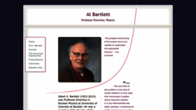 What Albartlett.org website looks like in 2024 