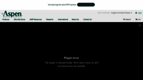 What Aspenmp.com website looks like in 2024 