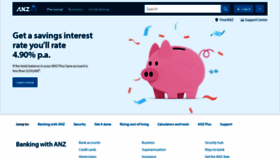 What Anz.com.au website looks like in 2024 