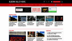 What Albernivalleynews.com website looked like in 2024 (1 year ago)