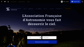 What Afastronomie.fr website looks like in 2024 