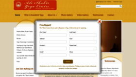 What Adishaktiyogacentre.com website looks like in 2024 