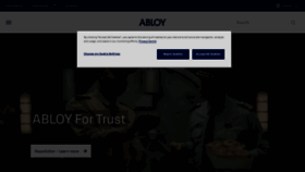 What Abloy.com website looks like in 2024 