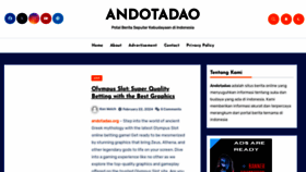 What Andotadao.org website looks like in 2024 