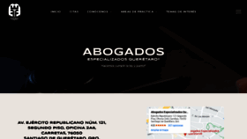 What Abogadosenqueretaro.mx website looks like in 2024 