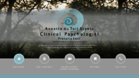 What Annettesteelepsychologist.co.za website looks like in 2024 