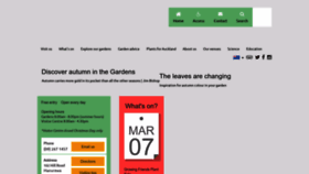 What Aucklandbotanicgardens.co.nz website looks like in 2024 