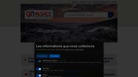 What Alsace.eu website looks like in 2024 