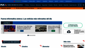 What Aztecanoticias.com.mx website looks like in 2024 