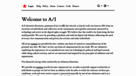 What Autistici.org website looked like in 2024 (2 years ago)