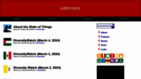 What Amerika.org website looks like in 2024 