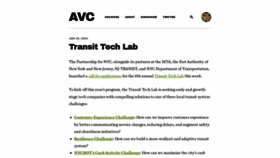 What Avc.com website looked like in 2024 (1 year ago)