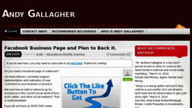 What Andy-gallagher.com website looked like in 2011 (12 years ago)