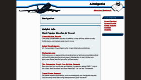 What Airnigeria.com website looked like in 2011 (12 years ago)