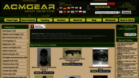 What Acmgear.com website looked like in 2011 (12 years ago)