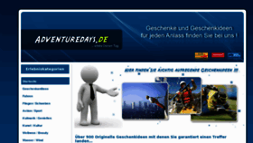 What Adventuredays.de website looked like in 2011 (12 years ago)