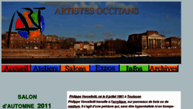 What Artistesoccitans.org website looked like in 2011 (12 years ago)
