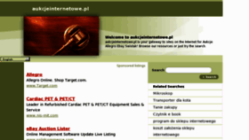 What Aukcjeinternetowe.pl website looked like in 2011 (12 years ago)