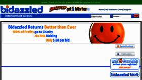 What Bidazzled.com website looked like in 2011 (12 years ago)
