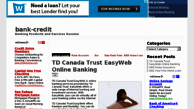 What Bank-credit.org website looked like in 2011 (12 years ago)