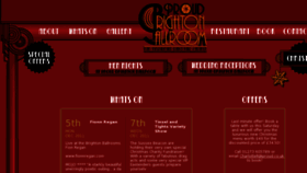 What Brightonballroom.com website looked like in 2011 (12 years ago)
