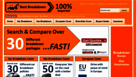 What Best-breakdown.co.uk website looked like in 2011 (12 years ago)