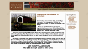 What Billiecreek.org website looked like in 2011 (12 years ago)