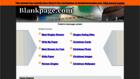 What Blankpage.com website looked like in 2011 (12 years ago)