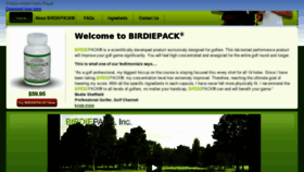 What Birdiepack.com website looked like in 2012 (12 years ago)