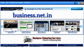 What Business.net.in website looked like in 2012 (12 years ago)