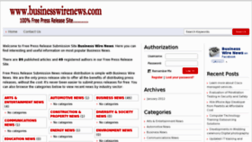 What Businesswirenews.com website looked like in 2012 (12 years ago)