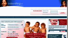 What Babysitting.fr website looked like in 2012 (12 years ago)