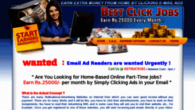 What Bestclickjobs.com website looked like in 2012 (12 years ago)