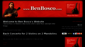 What Benbosco.com website looked like in 2012 (12 years ago)